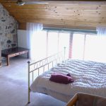 Gite: Slaapkamer met uitzicht op de vallei